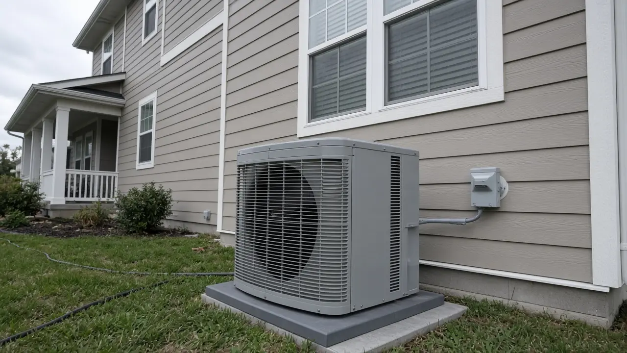 Heat pump outdoor unit that replaces electric resistance baseboard heating